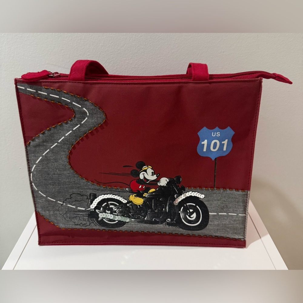 Disney Mickey Mouse Motorcycle US 101 Purse Small Shoulder Bag
